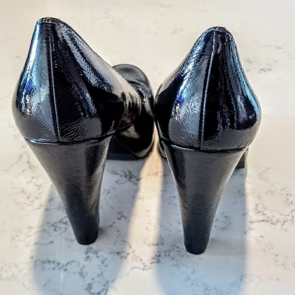 Calvin Klein Black Patent Pumps NWOT